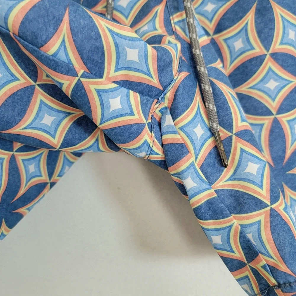 Tommy Bahama Relax Mens Medium‎ Blue Mesh Lined Swim Trunks Drawstring Resort